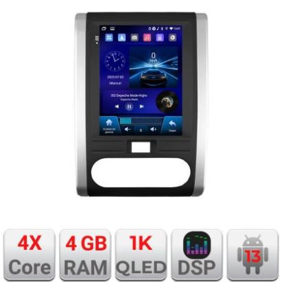 Navigatie tip Tesla Nissan X-Trail 2008-2012 radio gps internet 4 Core carplay android auto 4+64 Incell Display kit-tesla-001+EDT-E220-RK CarStore Technology