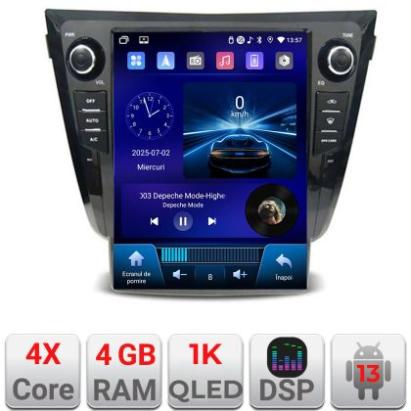 Navigatie Nissan X-Trail 2013-2018 tip tesla radio gps internet 4 Core carplay android auto 4+64 Incell Display kit-tesla-353+EDT-E220-RK CarStore Technology