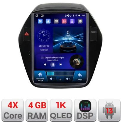 Navigatie Hyundai IX35 2010-2015 tip tesla radio gps internet 4 Core carplay android auto 4+64 Incell Display kit-tesla-361+EDT-E220-RK CarStore Technology