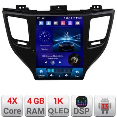 Navigatie Hyundai Tucson 2015-2020 tip tesla radio gps internet 4 Core carplay android auto 4+64 Incell Display kit-tesla-546+EDT-E220-RK CarStore Technology