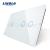 Panou intrerupator simplu+dublu cu touch Livolo din sticla SmartElectro IntelligentHouse