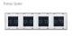 Panou intrerupator dublu+dublu+dublu+dublu cu touch Livolo din sticla SmartElectro IntelligentHouse
