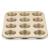 Tava de copt pentru 12 briose ZASS Gourmet, ZG-BW 01 culoare Bronz ProDesign DailyAppliances