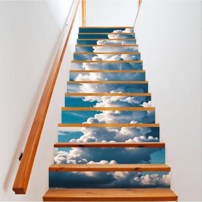 Sticker decorativ pentru scari interioare, print autoadeziv de inalta rezolutie, dimensine 200 x 124 cm, cod: AVX-STAIRS-08 FAVLine Selection