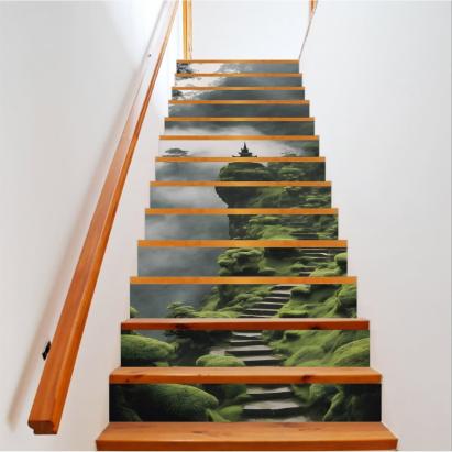 Sticker decorativ pentru scari interioare, print autoadeziv de inalta rezolutie, dimensine 200 x 124 cm, cod: AVX-STAIRS-19 FAVLine Selection