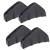 Set 4 ornamente Tuning tip "SPLITTER" pentru bara spate, culoare Neagra FAVLine Selection