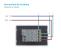 Intrerupator triplu cap scara / cruce cu touch Livolo din sticla, standard italian - Serie noua SmartElectro IntelligentHouse