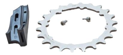 HammerSchmidt Chain Ring/Guide - 22 T, Silver Ultimate FactoryBikes