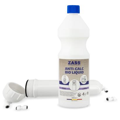 Pachet Dispozitiv filtru pentru igienizarea si detartrarea dozatoarelor de apa cu sistem de filtrare cu Detartrant si igienizant lichid pentru dozatoare de apa 1 l, ZASS ZWDDD01 si ZDL 03 ProDesign DailyAppliances