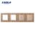 Panou 2 intrerupatoare simple cu touch si 2 prize LIVOLO din sticla SmartElectro IntelligentHouse