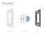 Priza dubla module inguste Livolo cu rama din sticla - standard german SmartElectro IntelligentHouse