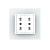 Priza dubla module inguste Livolo cu rama din sticla - standard german SmartElectro IntelligentHouse