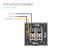 Priza dubla module inguste Livolo cu rama din sticla - standard german SmartElectro IntelligentHouse