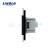 Intrerupator simplu cap scara / cap cruce + priza simpla Livolo rama din sticla SmartElectro IntelligentHouse