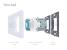 Intrerupator simplu cap scara / cap cruce + priza simpla Livolo rama din sticla SmartElectro IntelligentHouse