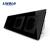 Intrerupator LIVOLO simplu cap scara / cap cruce cu touch si 2 prize din sticla SmartElectro IntelligentHouse