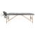 Masă de masaj cu 2 zone, cadru din lemn, antracit, 186 x 68 cm GartenMobel Dekor
