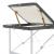 Masă de masaj cu 3 zone, cadru aluminiu, antracit, 186 x 68 cm GartenMobel Dekor