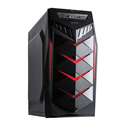 Carcasa Noua Serioux Mustang Black, Middle Tower, ATX, Sursa 450W NewTechnology Media