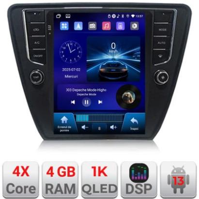 Navigatie Skoda Octavia 3,Qled 9.7",Quad core 4Gb RAM,64Gb Hdd,4G,DSP,Carplay,Bluetooth CarStore Technology