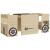 Set masă&scaune pentru copii 3 piese model mașină off-road MDF GartenMobel Dekor