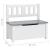 Set masă&scaune pentru copii, 4 piese, alb și gri, MDF GartenMobel Dekor