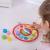 Ceas colorat din lemn PlayLearn Toys