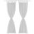 Draperii micro-satin cu bride, 140 x 245 cm, alb, 2 buc. GartenMobel Dekor