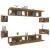 Set dulap TV, 8 piese, stejar fumuriu, lemn prelucrat GartenMobel Dekor