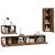 Set dulapuri TV, 4 piese, stejar fumuriu, lemn prelucrat GartenMobel Dekor