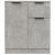 Servante, 2 piese, gri beton, 60x30x70 cm, lemn prelucrat GartenMobel Dekor