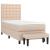 Pat box spring cu saltea, cappuccino, 100x200cm piele ecologică GartenMobel Dekor