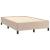 Pat box spring cu saltea, cappuccino, 120x190cm piele ecologică GartenMobel Dekor