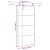 Ușă glisantă cu set de feronerie neagră 102,5x205 cm Sticlă ESG GartenMobel Dekor