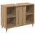 Set de mobilier pentru baie 3 piese Stejar artizanal Lemn prelucrat GartenMobel Dekor