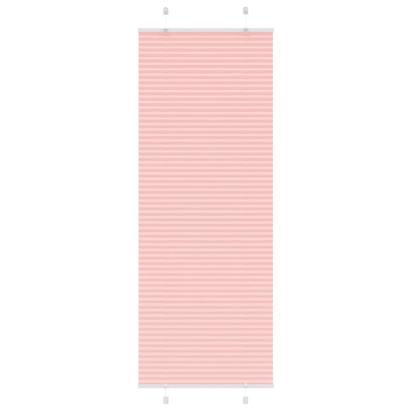 Jaluzea plisată roz 75x200 cm Lățime țesătură 74,4cm poliester GartenMobel Dekor