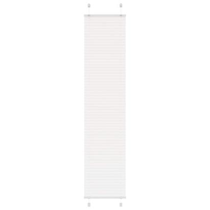 Jaluză plisată alb 50x200 cm Lățime țesătură 49,4cm poliester GartenMobel Dekor