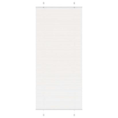 Jaluzea plisată alb 85x200 cm Lățime țesătură 84,4cm poliester GartenMobel Dekor