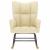 Scaun balansoar, crem, material textil GartenMobel Dekor