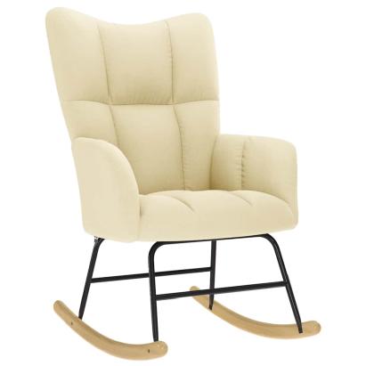 Scaun balansoar, crem, material textil GartenMobel Dekor