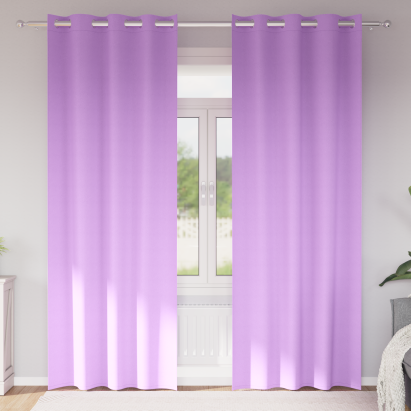 Perdele cu perdele 2 pcs Violet 260 x 140 cm Poliester GartenMobel Dekor