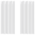 Perdele cu perdele 2 pcs Alb pur 260 x 140 cm Poliester GartenMobel Dekor