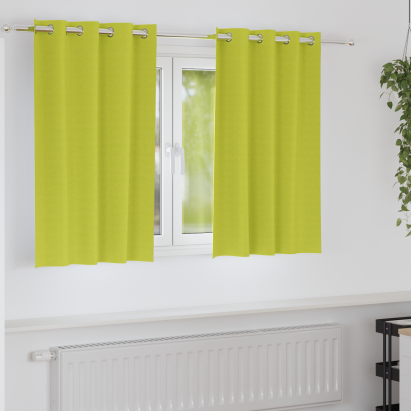 Perdele cu perdele 2 pcs Verde măr 140 x 140 cm Poliester GartenMobel Dekor