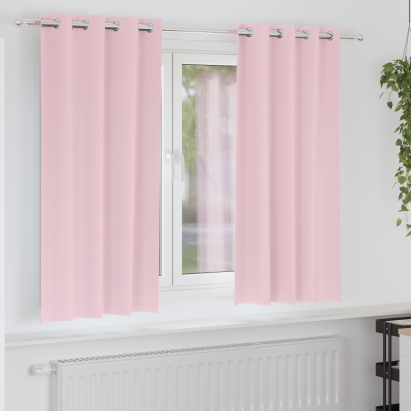 Perdele cu perdele 2 pcs Roz bebeluș 175 x 140 cm Poliester GartenMobel Dekor