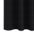 Perdele cu perdele 2 pcs Negru 260 x 140 cm Poliester GartenMobel Dekor
