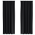 Perdele cu perdele 2 pcs Negru 260 x 140 cm Poliester GartenMobel Dekor