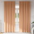 Perdele cu perdele 2 pcs Maro deschis 245 x 140 cm Poliester GartenMobel Dekor