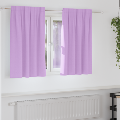 Perdele cu perdele 2 pcs Violet 140 x 140 cm Poliester GartenMobel Dekor