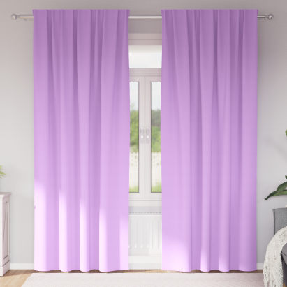 Perdele cu perdele 2 pcs Violet 260 x 140 cm Poliester GartenMobel Dekor