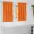 Perdele 2 pcs Portocaliu intens 140 x 140 cm Poliester GartenMobel Dekor